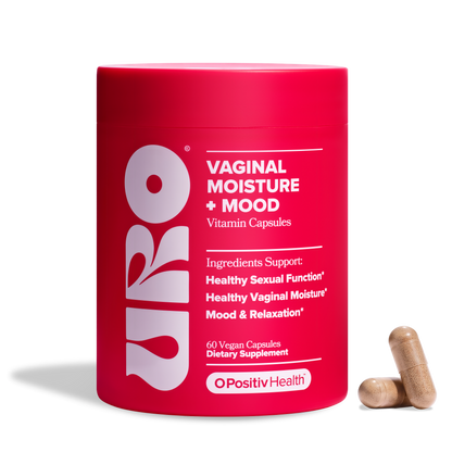 O Positiv URO Vaginal Moisture & Mood – Formulated to Support Vaginal Moisture, Mood & Relaxation – with KSM-66® Ashwagandha, Ginkgo Biloba, Mucuna pruriens, and GABA – 30 Servings