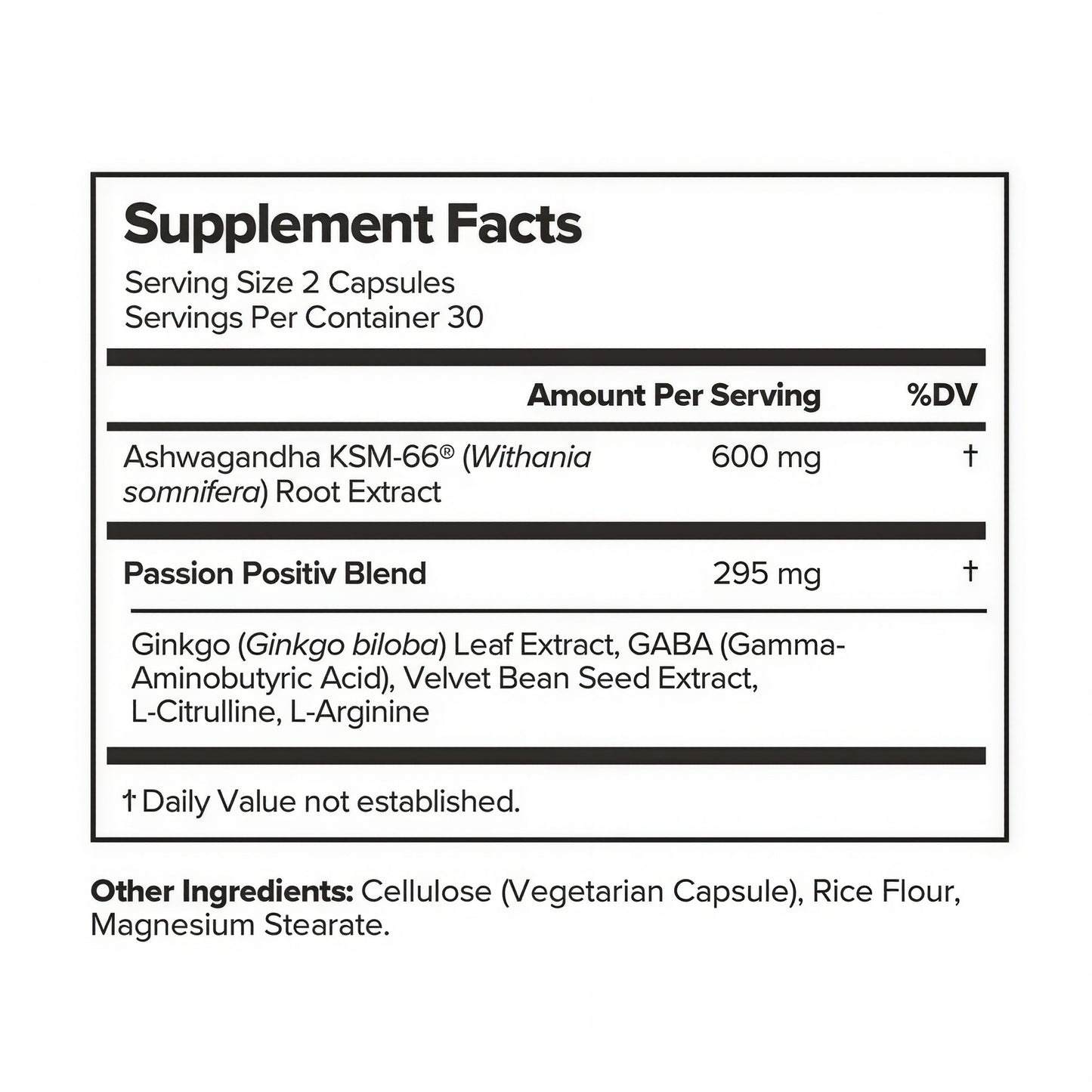 O Positiv URO Vaginal Moisture & Mood – Formulated to Support Vaginal Moisture, Mood & Relaxation – with KSM-66® Ashwagandha, Ginkgo Biloba, Mucuna pruriens, and GABA – 30 Servings