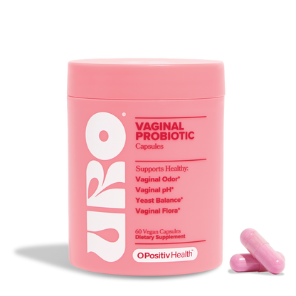 O Positiv URO Vaginal Probiotics for Women pH Balance with Prebiotics & Lactobacillus – Vaginal Health Supplement – Support Healthy Vaginal Odor & Flora, 60 Count (Pack of 1), 1 Month Supply