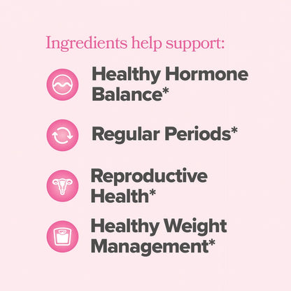 O Positiv FLO Ovarian Health Support - Hormone Balance for Women, Supplement with DIM, Myo & D-Chiro Inositol, Folic Acid - Supports Healthy Ovulation, Cycle Regularity - 30 Servings