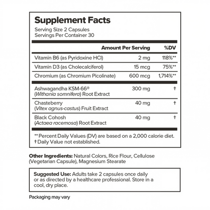 MENO Vitamins for Menopause - Hormone-Free Menopause Supplement for Women - Black Cohosh & Ashwagandha KSM-66 - Helps Relieve Hot Flashes, Night Sweats, Mood Swings - 30 Servings (Pack of 1)