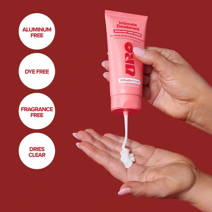 URO Intimate Whole Body Deodorant Cream – Dermatologist Tested, Hypoallergenic, Non-irritating, Aluminum Free, Unscented, Dries Clear – Odor & Moisture Control, Anti-Chafing – 3 Oz Tube (Pack of 1)